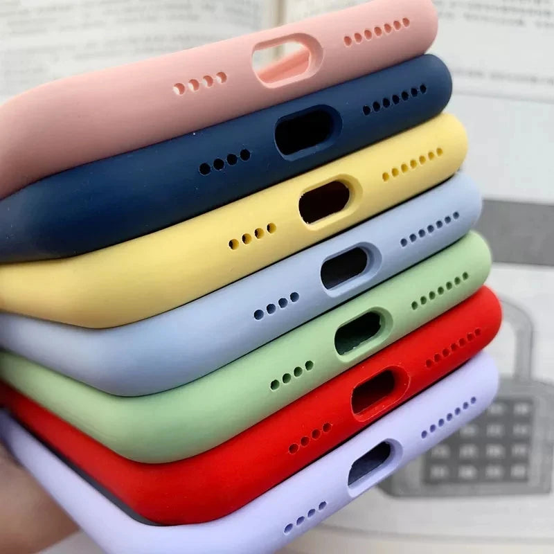 Original Silicone Cases For iPhone 17 16 15 12 14 13 Pro Max 15 16 Plus logo Case For Apple iPhone 11 14 15 16 17 Pro Cover